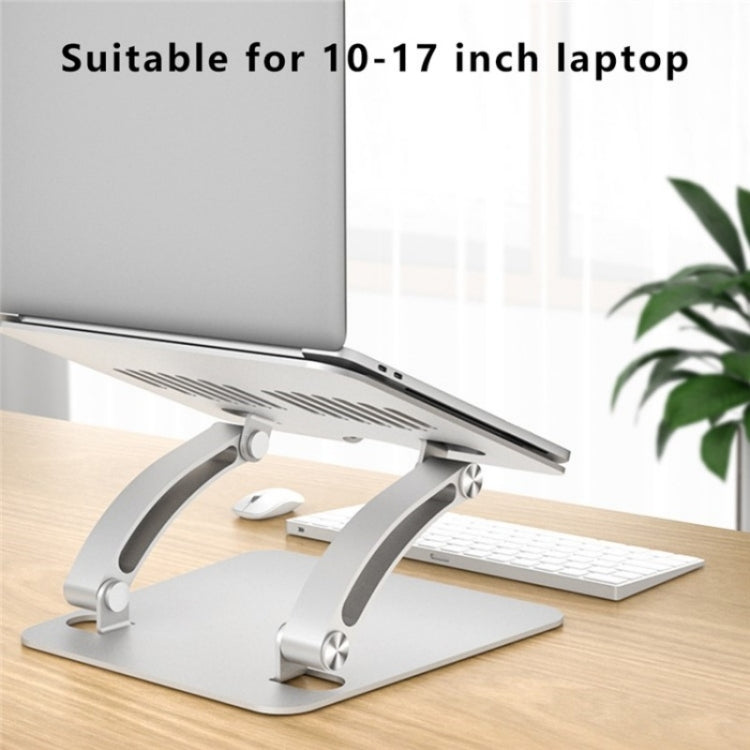 Lisslune | AS010-BMW Aluminum Alloy Laptop Computer Riser Desktop Laptop Stand Holder (Gray)