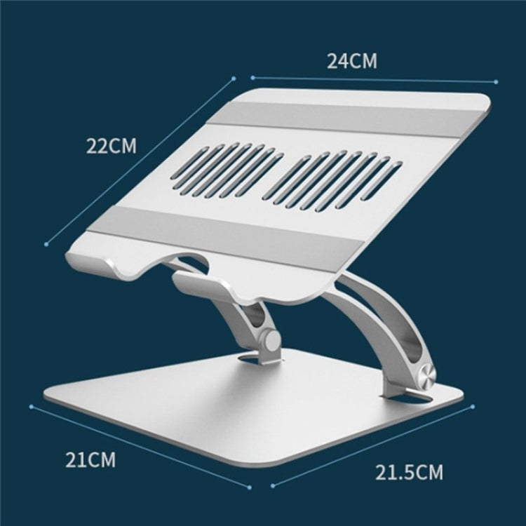 Lisslune | AS010-BMW Aluminum Alloy Laptop Computer Riser Desktop Laptop Stand Holder (Gray)