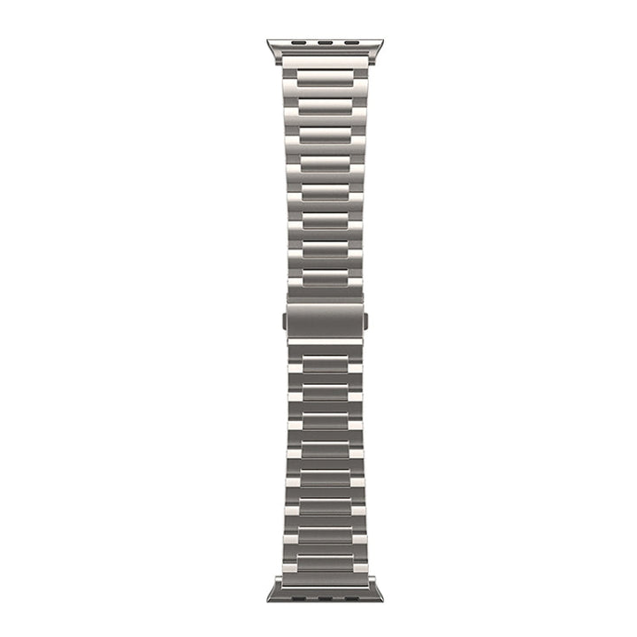 Lisslune | For Apple Watch Series 9 45mm I-shaped Titanium Watch Band (Titanium)
