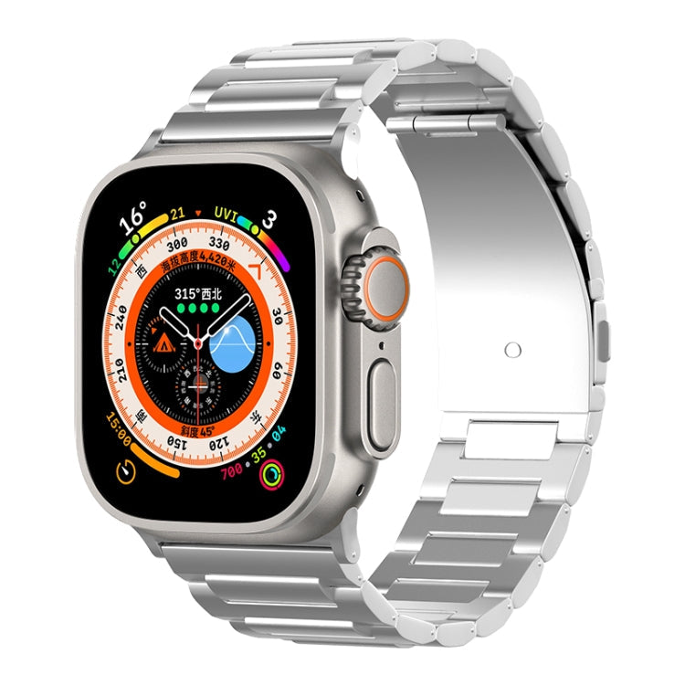 Lisslune | For Apple Watch Series 9 45mm I-shaped titanium watch strap (Silver)