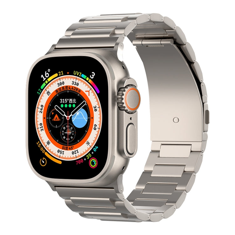 Lisslune | For Apple Watch SE 2022 44mm I-shaped Titanium Watch Strap (Titanium)
