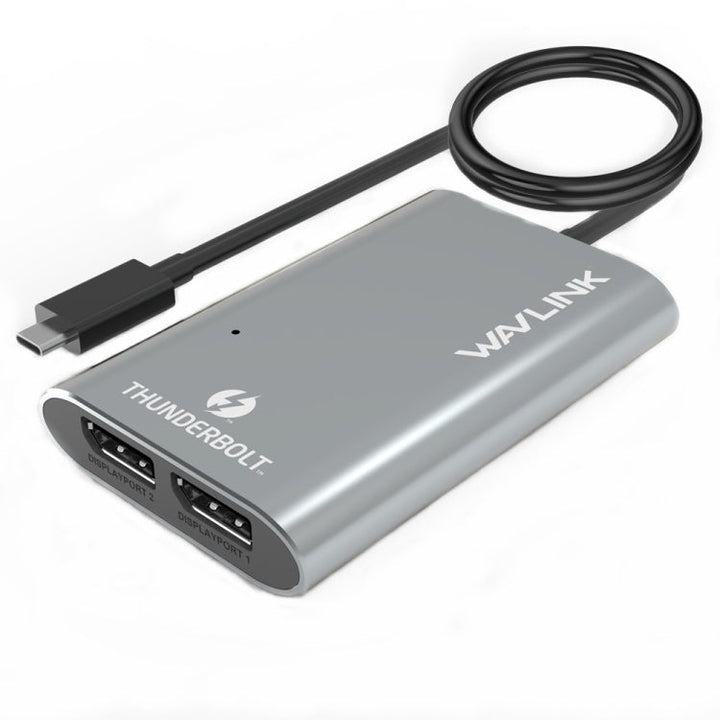 Lisslune | WAVLINK UTA21D DP 4K/5K/8K Video Thunderbolt 3 Type-C to Dual DisplayPort Adapter