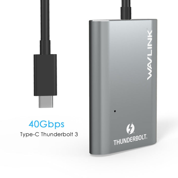 Lisslune | WAVLINK UTA21D DP 4K/5K/8K Video Thunderbolt 3 Type-C to Dual DisplayPort Adapter