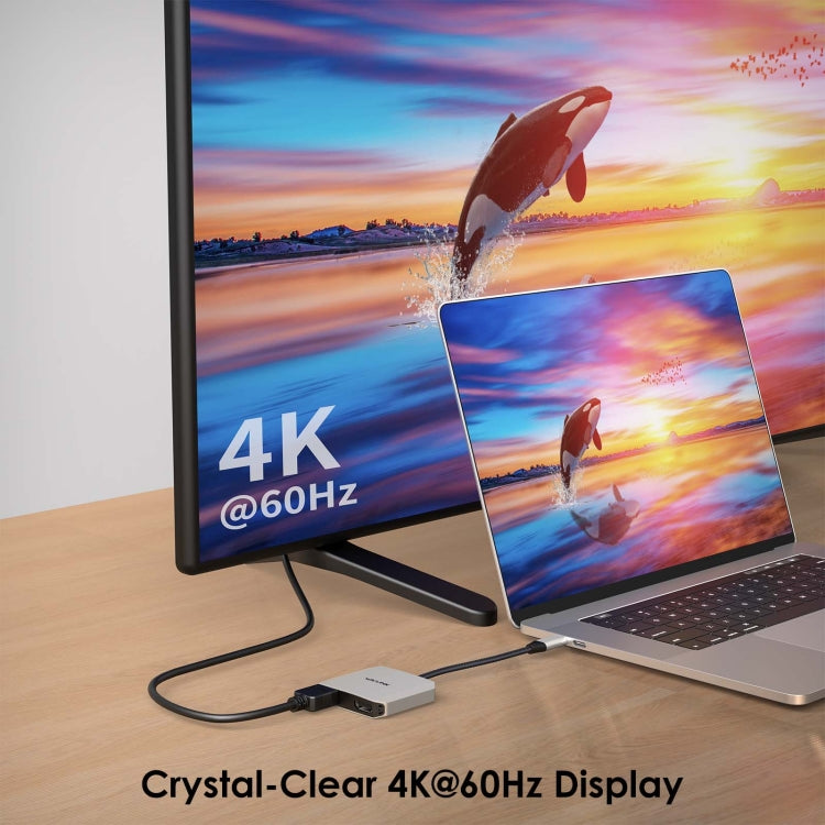 Lisslune | WAVLINK WL-UHP510Pro 4K/60Hz Video Converter USB-C Male to Dual HDMI Female Adapter