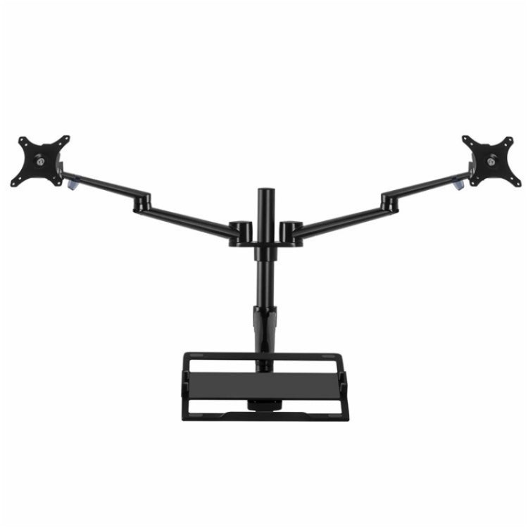 Lisslune | OL-10T Clip-on Desktop Stand Dual Computer Monitor Holder Laptop Holder