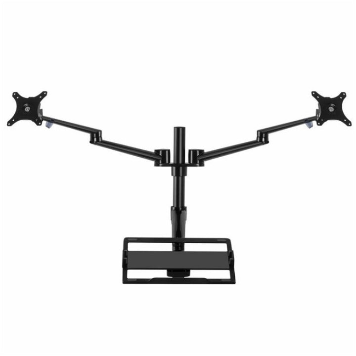 Lisslune | OL-10T Clip-on Desktop Stand Dual Computer Monitor Holder Laptop Holder