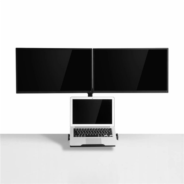 Lisslune | OL-10T Clip-on Desktop Stand Dual Computer Monitor Holder Laptop Holder