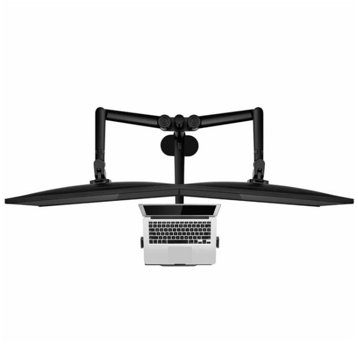 Lisslune | OL-10T Clip-on Desktop Stand Dual Computer Monitor Holder Laptop Holder