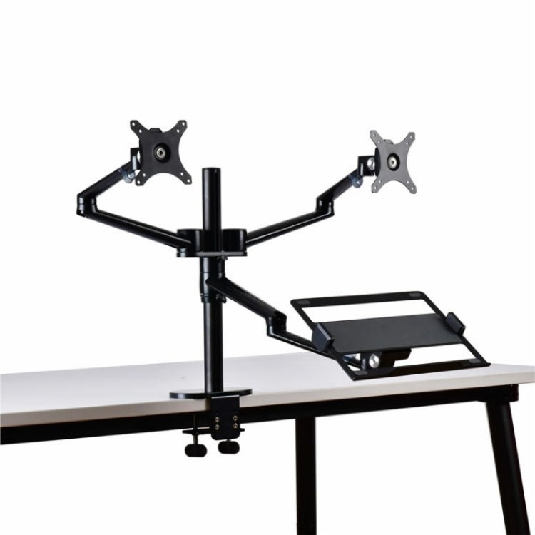 Lisslune | OL-10T Clip-on Desktop Stand Dual Computer Monitor Holder Laptop Holder