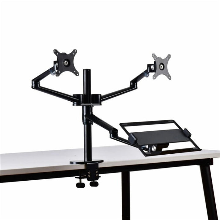 Lisslune | OL-10T Clip-on Desktop Stand Dual Computer Monitor Holder Laptop Holder