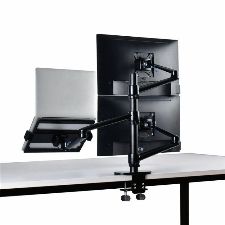Lisslune | OL-10T Clip-on Desktop Stand Dual Computer Monitor Holder Laptop Holder