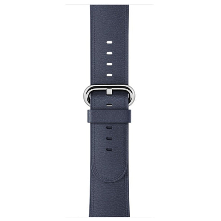 Lisslune | Classic Button Leather Watch Band for Apple Watch Series 3 & 2 & 1 42mm (Midnight Blue)