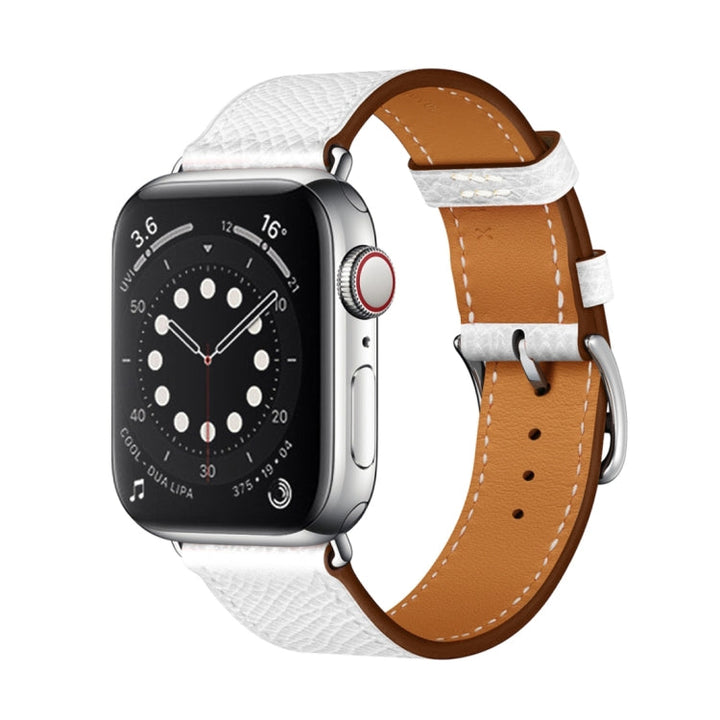 Lisslune | For Apple Watch 3 / 2 / 1 Generation 38mm Universal Leather Cross Bracelet (White)