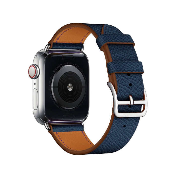 Lisslune | For Apple Watch 3 / 2 / 1 Generation 38mm Universal Leather Crossband (Dark Blue)
