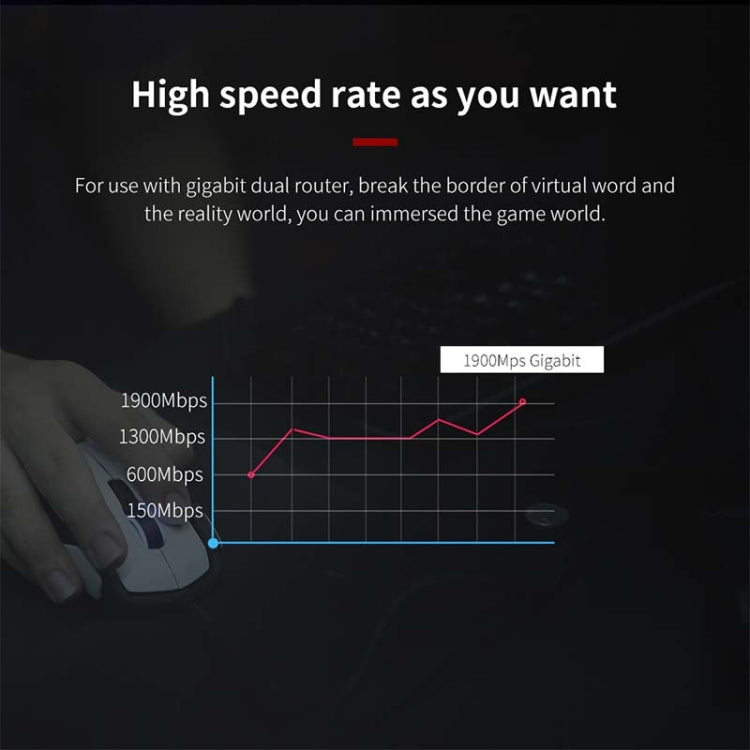 Lisslune | Comfast CF-958AC High Performance PA Wifi Adapter 1900Mbps Gigabit E-Sport Network Card 2.4Ghz+5.8Ghz USB 3.0 PC Lan Dongle Receiver