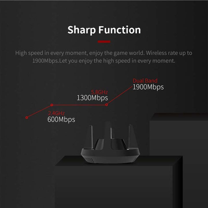 Lisslune | Comfast CF-958AC High Performance PA Wifi Adapter 1900Mbps Gigabit E-Sport Network Card 2.4Ghz+5.8Ghz USB 3.0 PC Lan Dongle Receiver