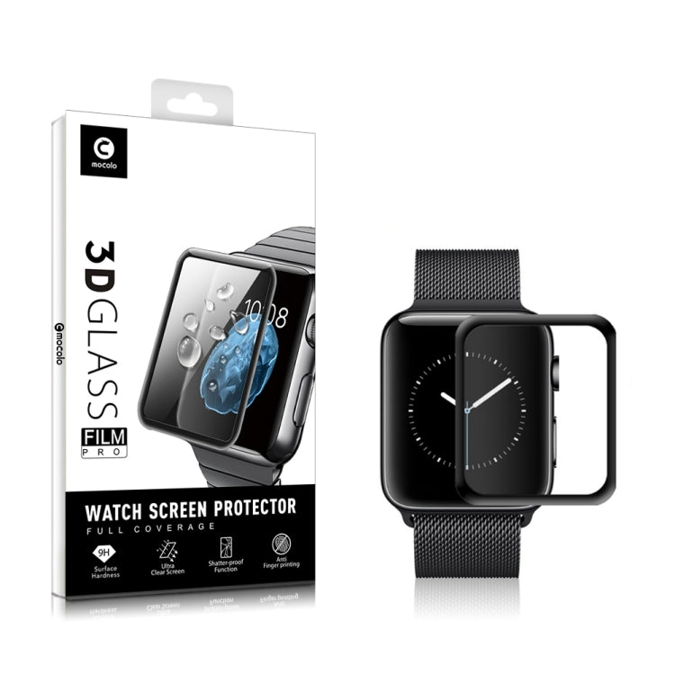 Lisslune | For Apple Watch Series 5 / 4 44mm 2 pieces Mocolo 0.33mm 9H 3D rounded edge tempered glass protection film