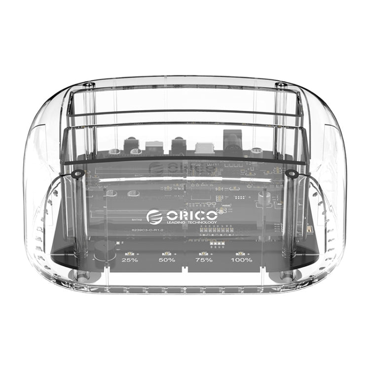 Lisslune | ORICO 6239U3 3.5/2.5-Inch 2-Bay Transparent USB3.0 Common Read & Write Hard Drive Dock