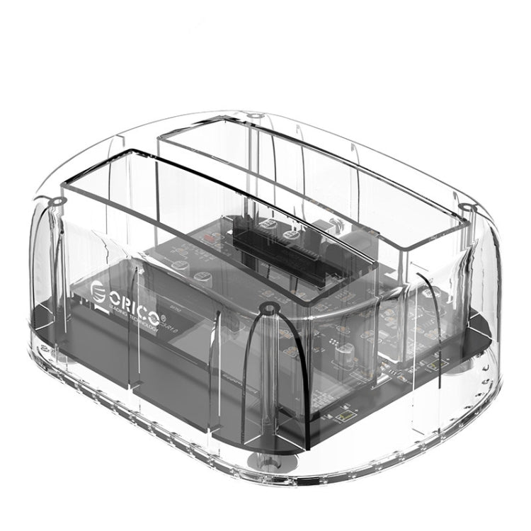 Lisslune | ORICO 6239C3 2.5/3.5 Inch 2 Bay Transparent Type-C Hard Drive Dock