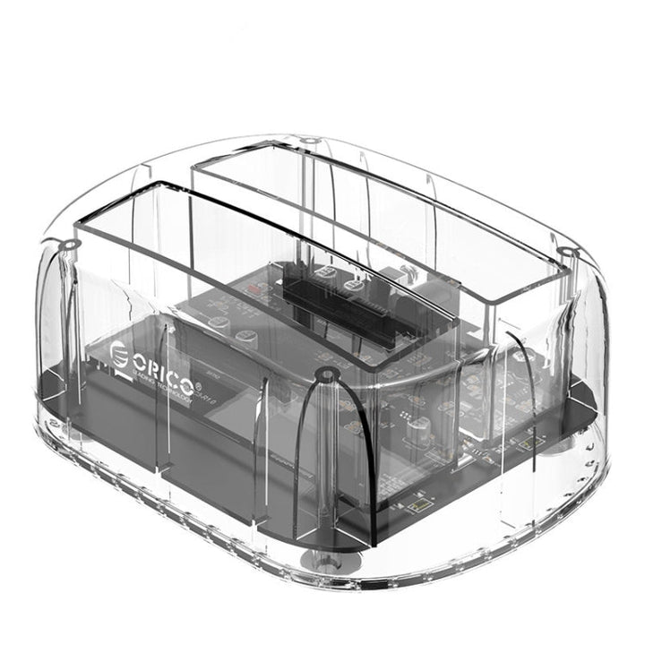 Lisslune | ORICO 6239C3 2.5/3.5 Inch 2 Bay Transparent Type-C Hard Drive Dock