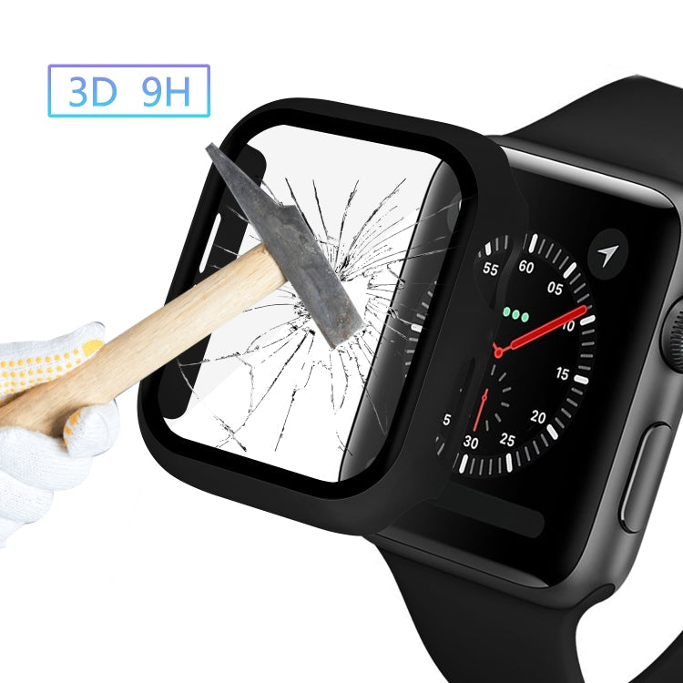 Lisslune | ENKAY Hat-prince full protection PC case + tempered glass protection for Apple Watch Series 5 / 4 44mm (Black)