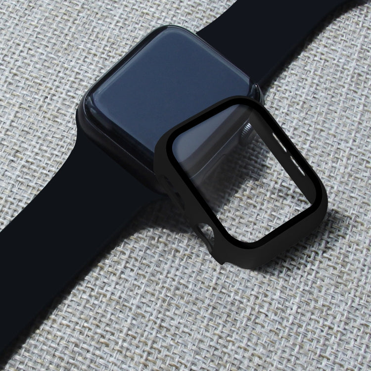 Lisslune | ENKAY Hat-prince full protection PC case + tempered glass protection for Apple Watch Series 5 / 4 44mm (Black)
