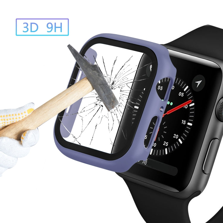 Lisslune | ENKAY Hat-prince Full Protection PC Case + Tempered Glass Protection for Apple Watch Series 5 / 4 44mm (Blue)