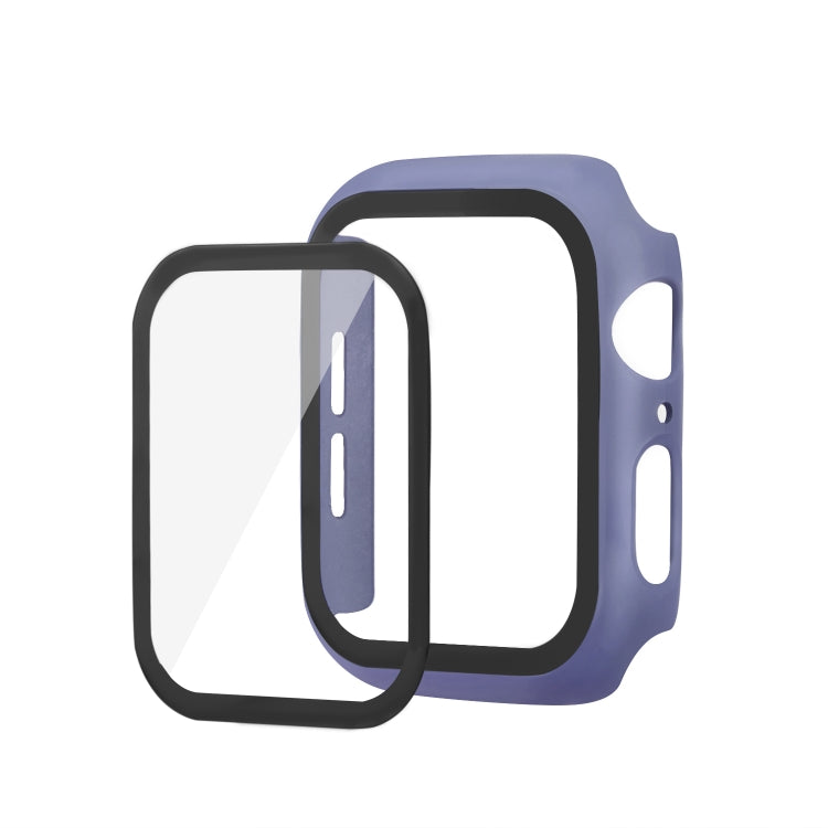 Lisslune | ENKAY Hat-prince Full Protection PC Case + Tempered Glass Protection for Apple Watch Series 5 / 4 44mm (Blue)