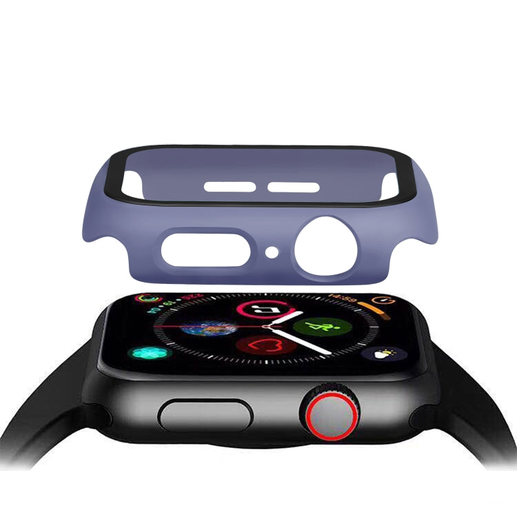 Lisslune | ENKAY Hat-prince Full Protection PC Case + Tempered Glass Protection for Apple Watch Series 5 / 4 44mm (Blue)