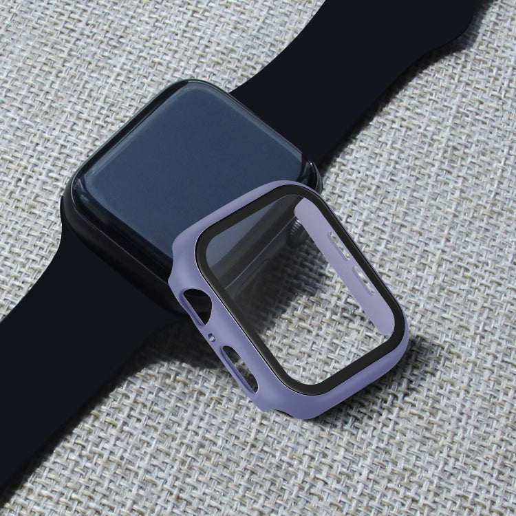 Lisslune | ENKAY Hat-prince Full Protection PC Case + Tempered Glass Protection for Apple Watch Series 5 / 4 44mm (Blue)