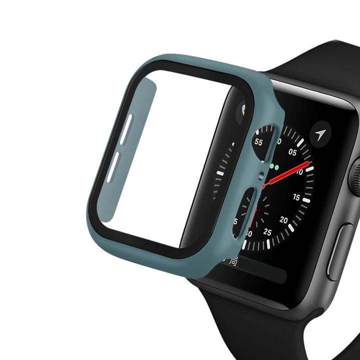 Lisslune | ENKAY Hat-Prince Full Protection PC Case + Tempered Glass Protection for Apple Watch Series 5 / 4 44mm (Green)