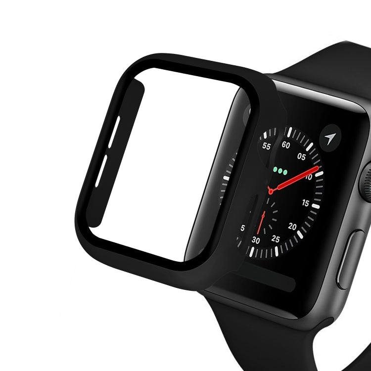Lisslune | ENKAY Hat-Prince Full Protection PC Case + Tempered Glass Protector for Apple Watch Series 5 / 4 40mm (Black)