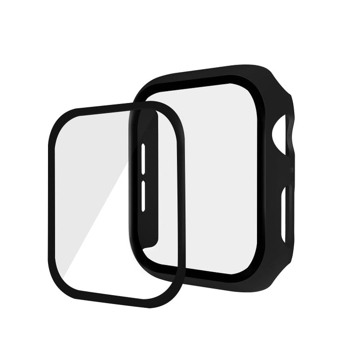 Lisslune | ENKAY Hat-Prince Full Protection PC Case + Tempered Glass Protector for Apple Watch Series 5 / 4 40mm (Black)