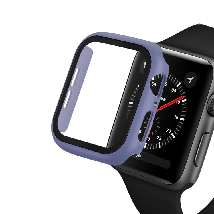 Lisslune | ENKAY Hat-prince Full Protection PC Case + Tempered Glass Protection for Apple Watch Series 5 / 4 40mm (Blue)