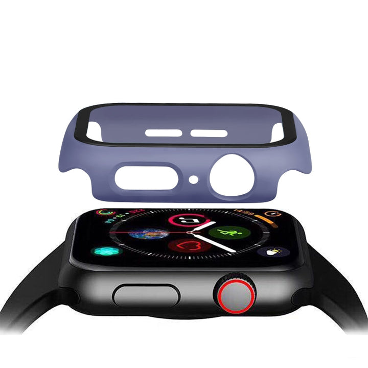 Lisslune | ENKAY Hat-prince Full Protection PC Case + Tempered Glass Protection for Apple Watch Series 5 / 4 40mm (Blue)