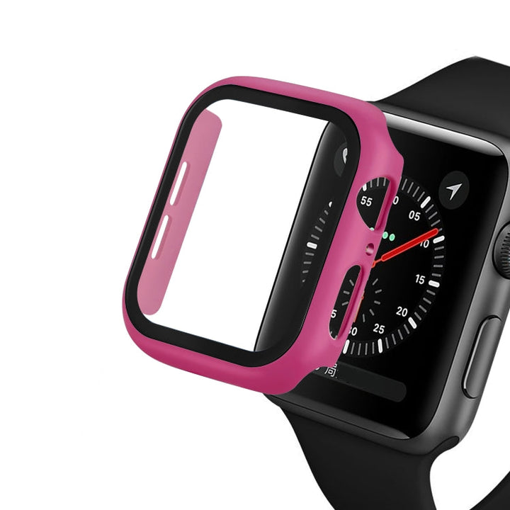 Lisslune | ENKAY Hat-Prince Full Protection PC Case + Tempered Glass Protect for Apple Watch Series 5 / 4 40mm (Rose)