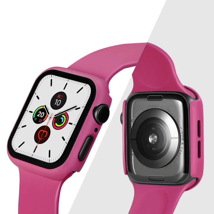 Lisslune | ENKAY Hat-Prince Full Protection PC Case + Tempered Glass Protect for Apple Watch Series 5 / 4 40mm (Rose)