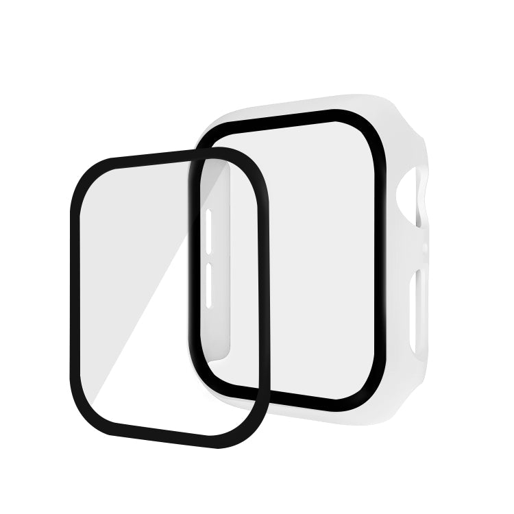 Lisslune | ENKAY Hat-prince Full Coverage PC Case + Tempered Glass Protection for Apple Watch Series 5 / 4 40mm (White)
