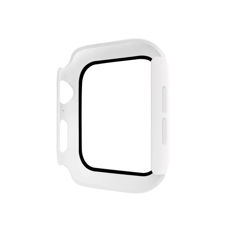 Lisslune | ENKAY Hat-prince Full Coverage PC Case + Tempered Glass Protection for Apple Watch Series 5 / 4 40mm (White)