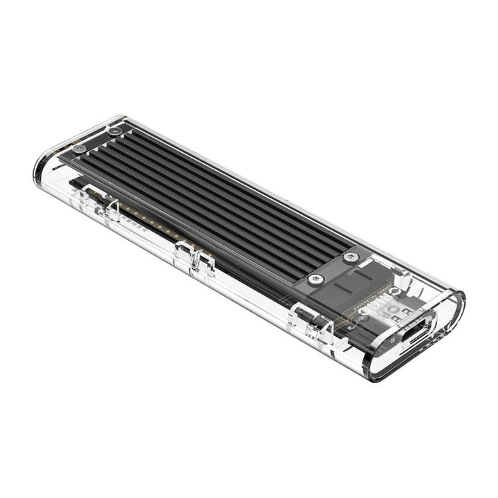 Lisslune | ORICO TCM2F-C3 NGFF M.2 Hard Drive Enclosure, tool-free Type-C connection, transparent hard drive box