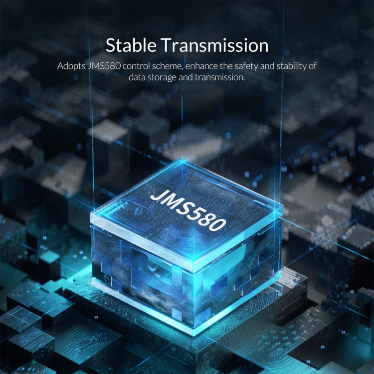 Lisslune | ORICO TCM2F-C3 NGFF M.2 Hard Drive Enclosure, tool-free Type-C connection, transparent hard drive box