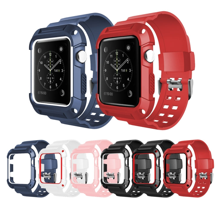 Lisslune | For Apple Watch 3 / 2 / 1 Generation 42mm All-In-One Silicone Strap (Black)
