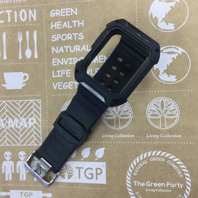 Lisslune | For Apple Watch 3 / 2 / 1 Generation 38mm All-In-One Silicone Band (Black)