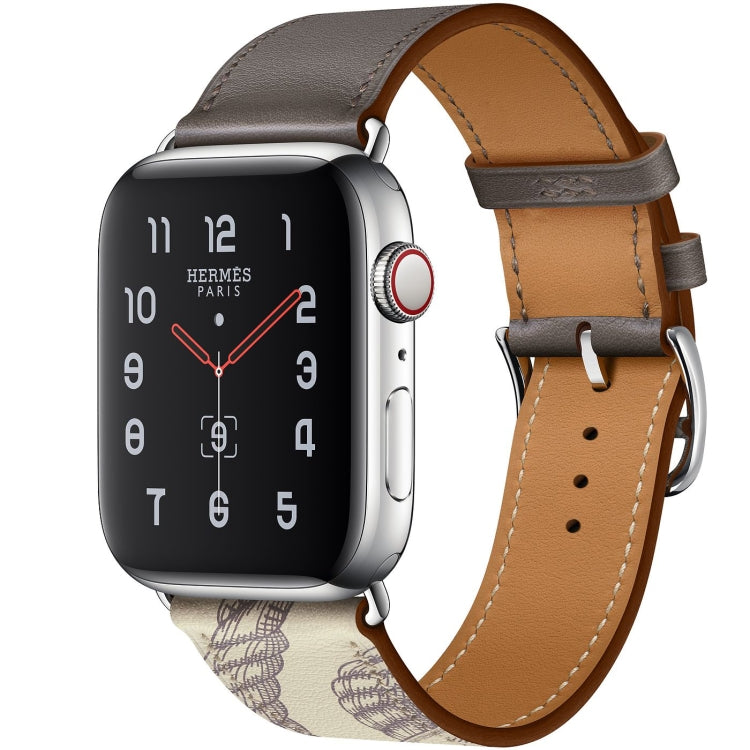 Lisslune | For Apple Watch 3 / 2 / 1 Generation 42mm Universal Silk Image Psingle-ring Strap (Gray)