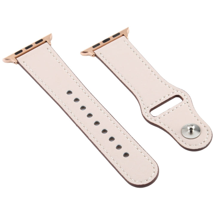 Lisslune | For Apple Watch 3 / 2 / 1 Generation 42mm Universal Buckle Leather Strap (Ivory White)