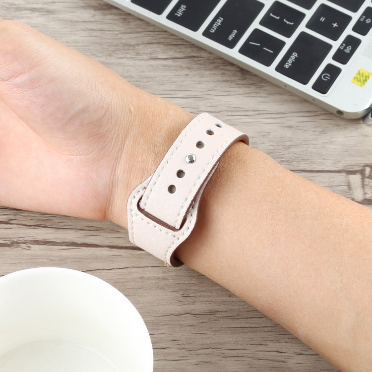 Lisslune | For Apple Watch 3 / 2 / 1 Generation 42mm Universal Buckle Leather Strap (Ivory White)