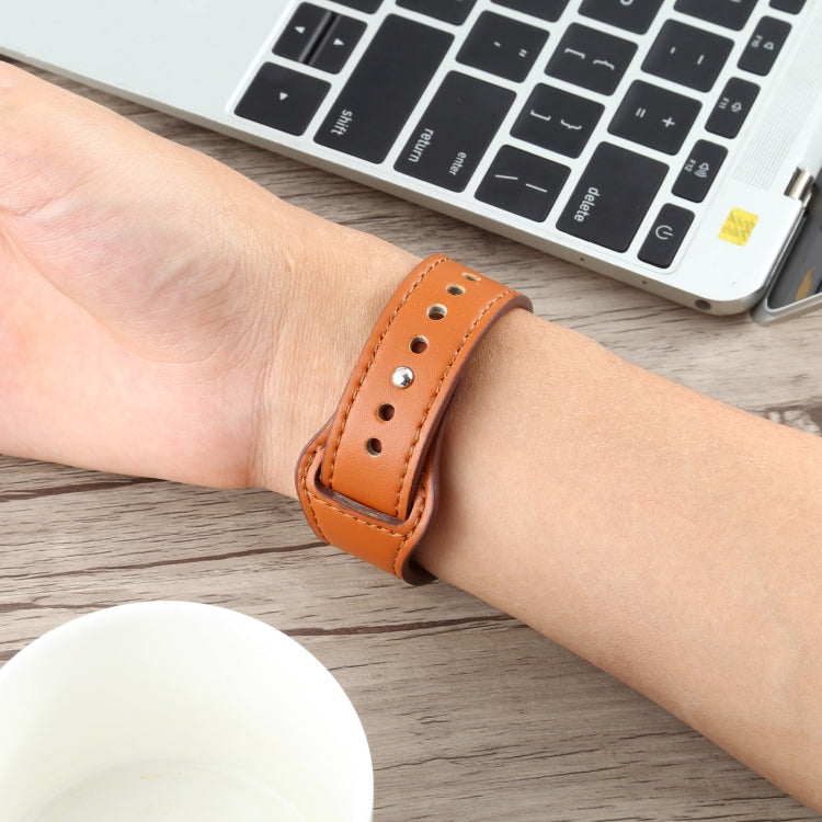Lisslune | For Apple Watch 3 / 2 / 1 Generation 42mm Universal Buckle Leather Band (Crazy Horse Dark Brown)