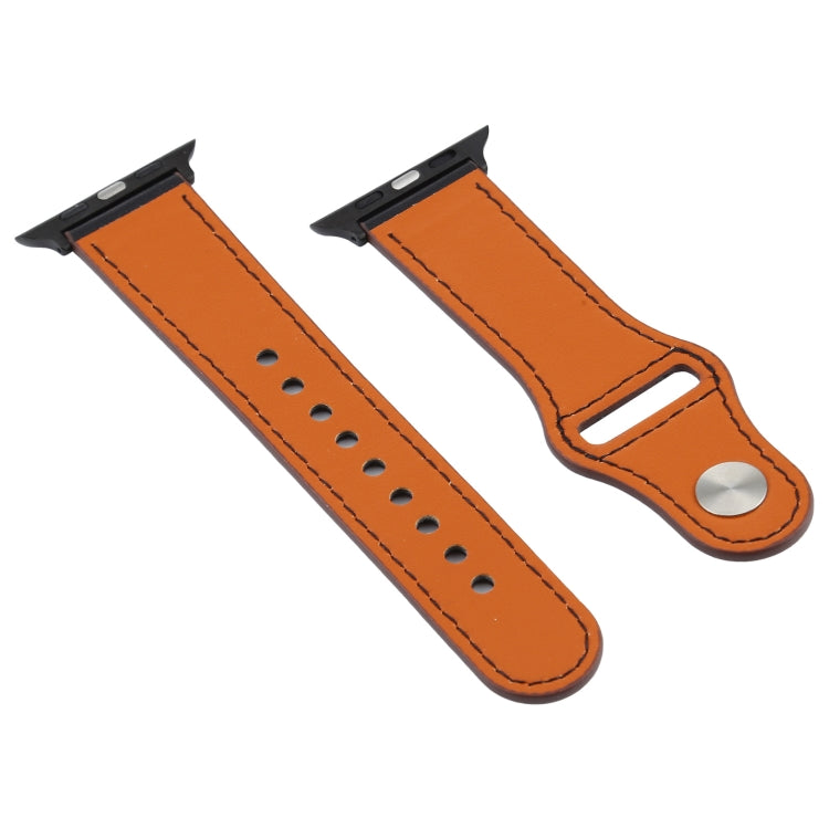 Lisslune | For Apple Watch 3 / 2 / 1 Generation 38mm Universal Buckle Leather Band (Black)