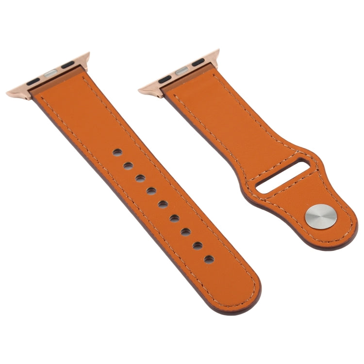 Lisslune | For Apple Watch 3 / 2 / 1 Generation 38mm Universal Buckle Leather Strap (Brown)