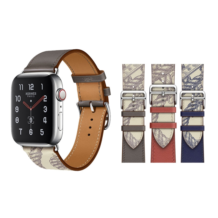 Lisslune | For Apple Watch 3 / 2 / 1 Generation 38mm Universal Screen Print Psingle-ring Watch Strap (Red)